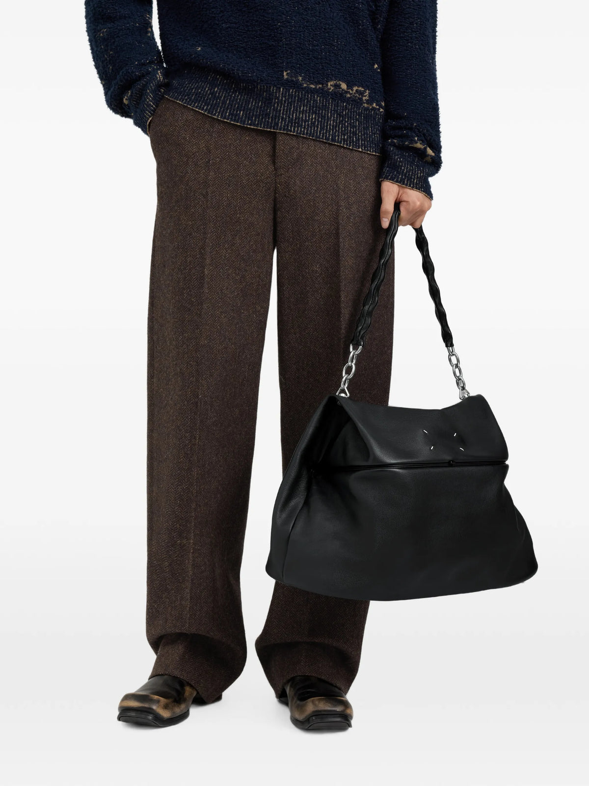 Maison Margiela bolsa Link grande - Negro - imagen 2