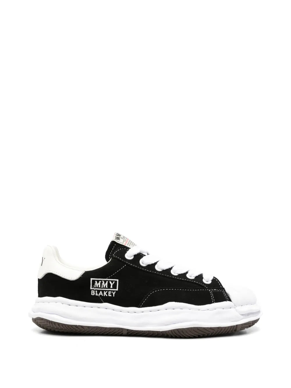Maison MIHARA YASUHIRO tenis Blakey con suela deformada - negro