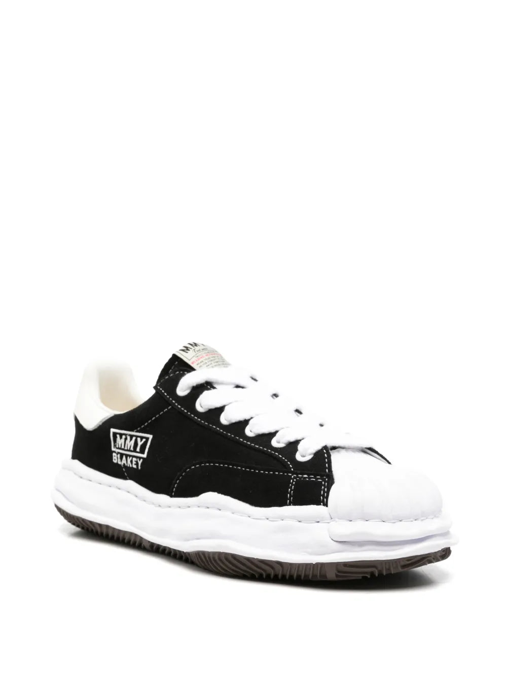 Maison MIHARA YASUHIRO tenis Blakey con suela deformada - negro
