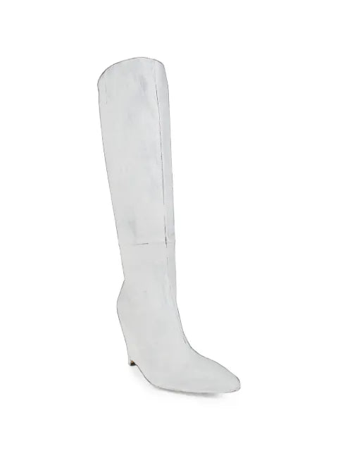 Maison Margiela botas altas con cuña - Blanco - vista 2