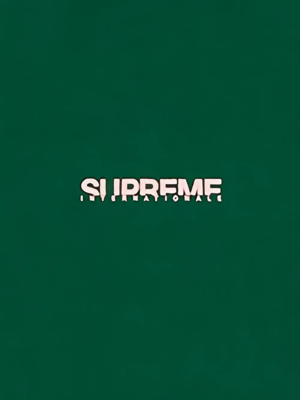 Supreme Internationale logo-print T-shirt - Verde - imagen 2