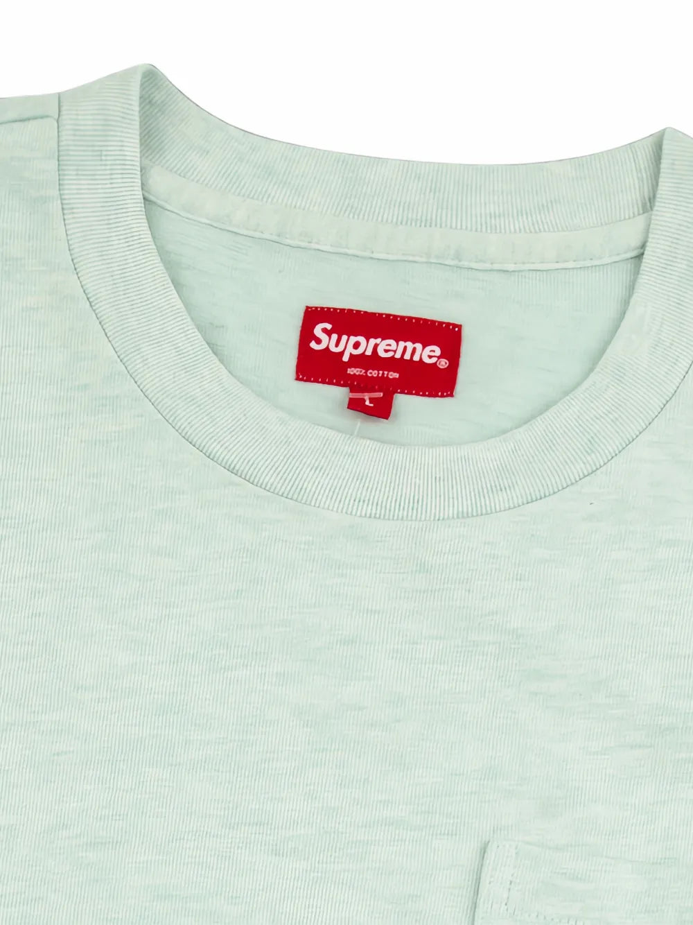 Supreme playera con etiqueta del logo en el bolsillo - Verde - imagen 3