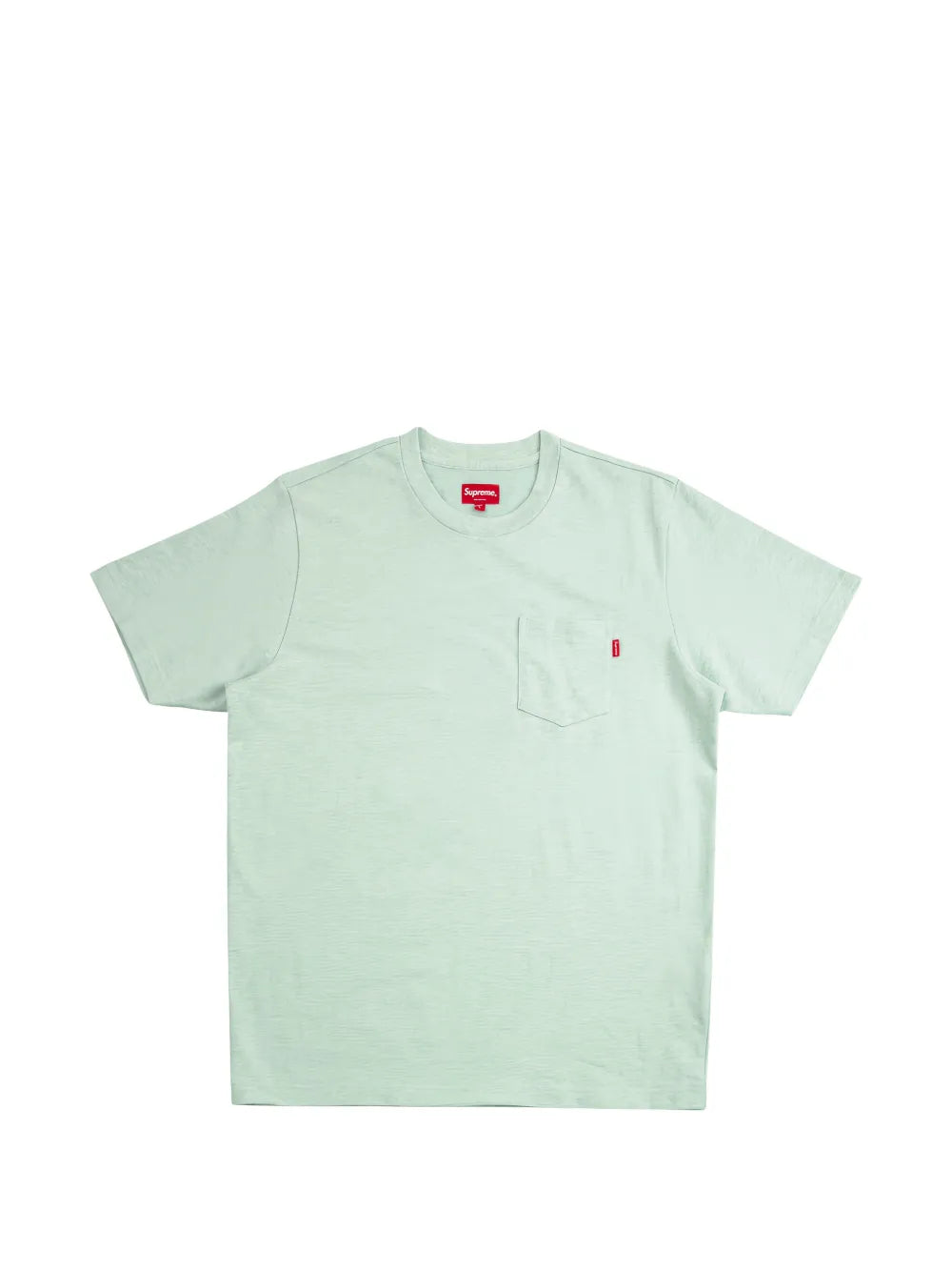 Supreme playera con etiqueta del logo en el bolsillo - Verde - imagen 1