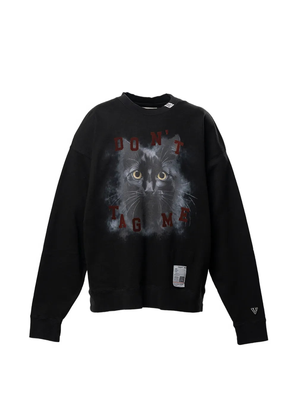 Maison MIHARA YASUHIRO sudadera con gato estampado - negro