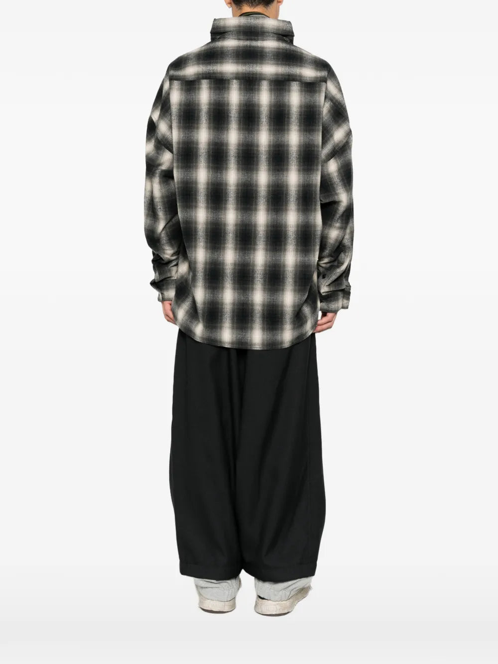 Maison MIHARA YASUHIRO camisa con panel delantero y posterior unidos - negro