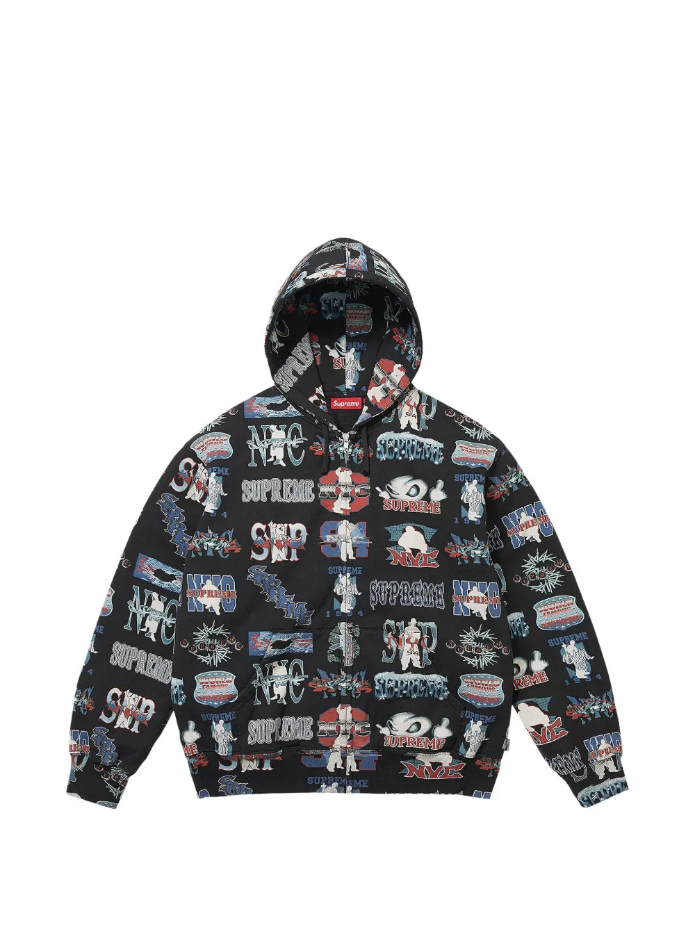 Supreme sudadera Flash con capucha - Negro - imagen 1