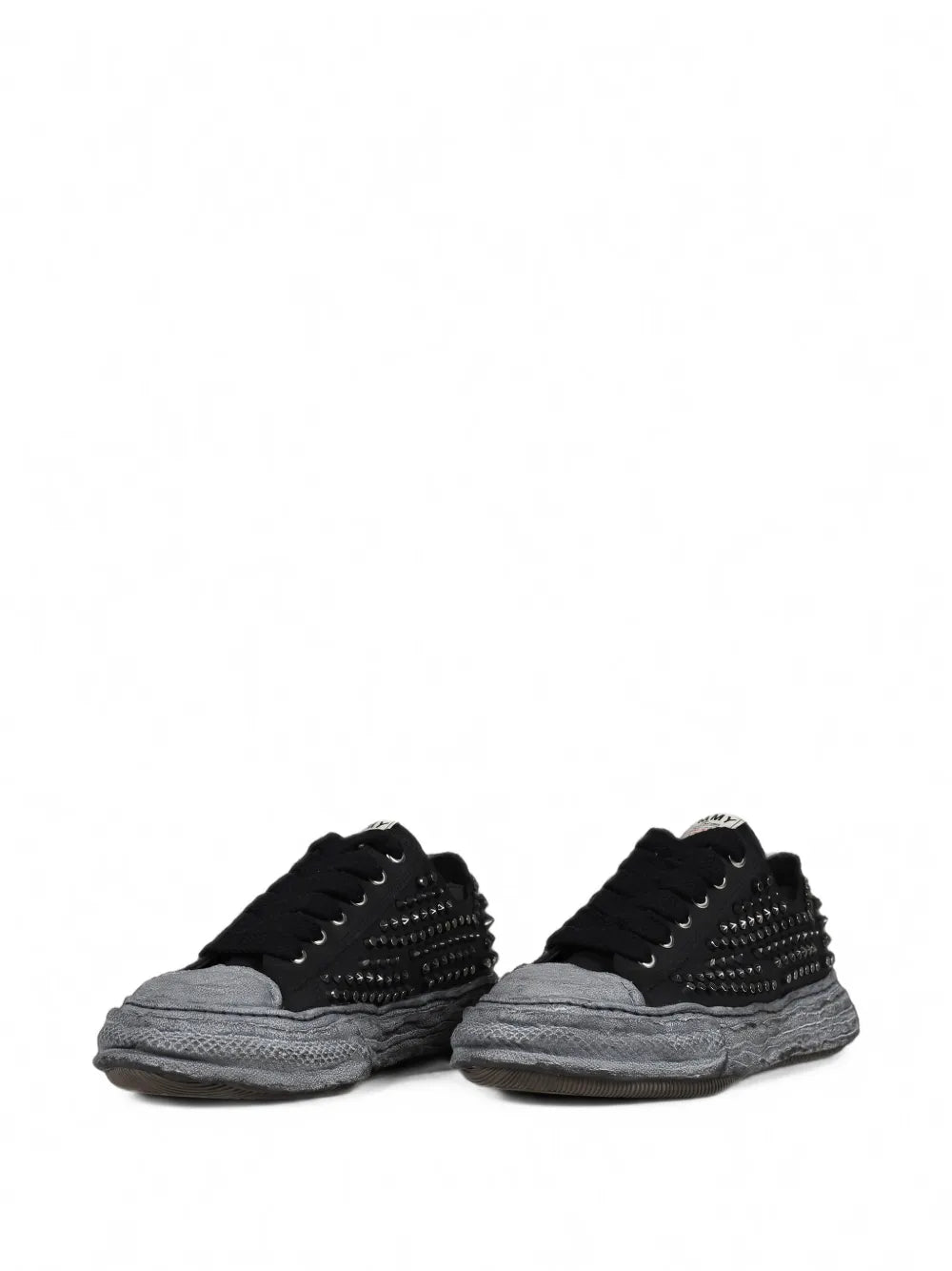 Maison MIHARA YASUHIRO tenis Peterson 23 con apliques - negro