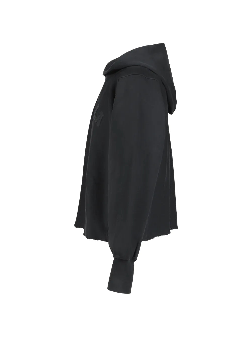 Maison Margiela hoodie con parche del logo - Negro - imagen 3