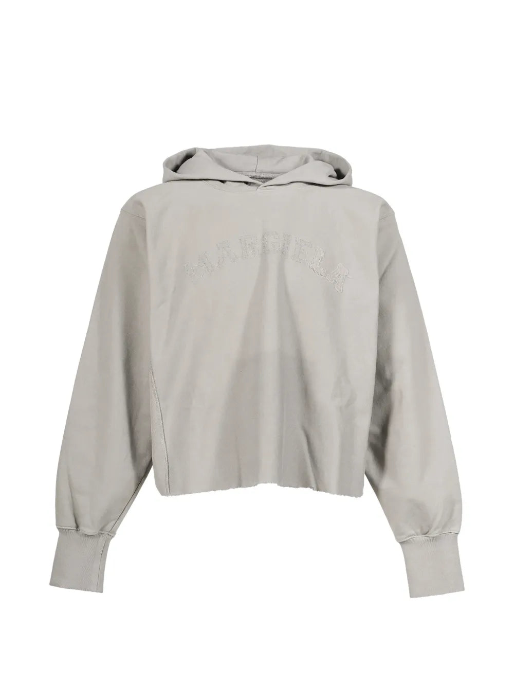 Maison Margiela hoodie corta con logo bordado - Gris - imagen 1