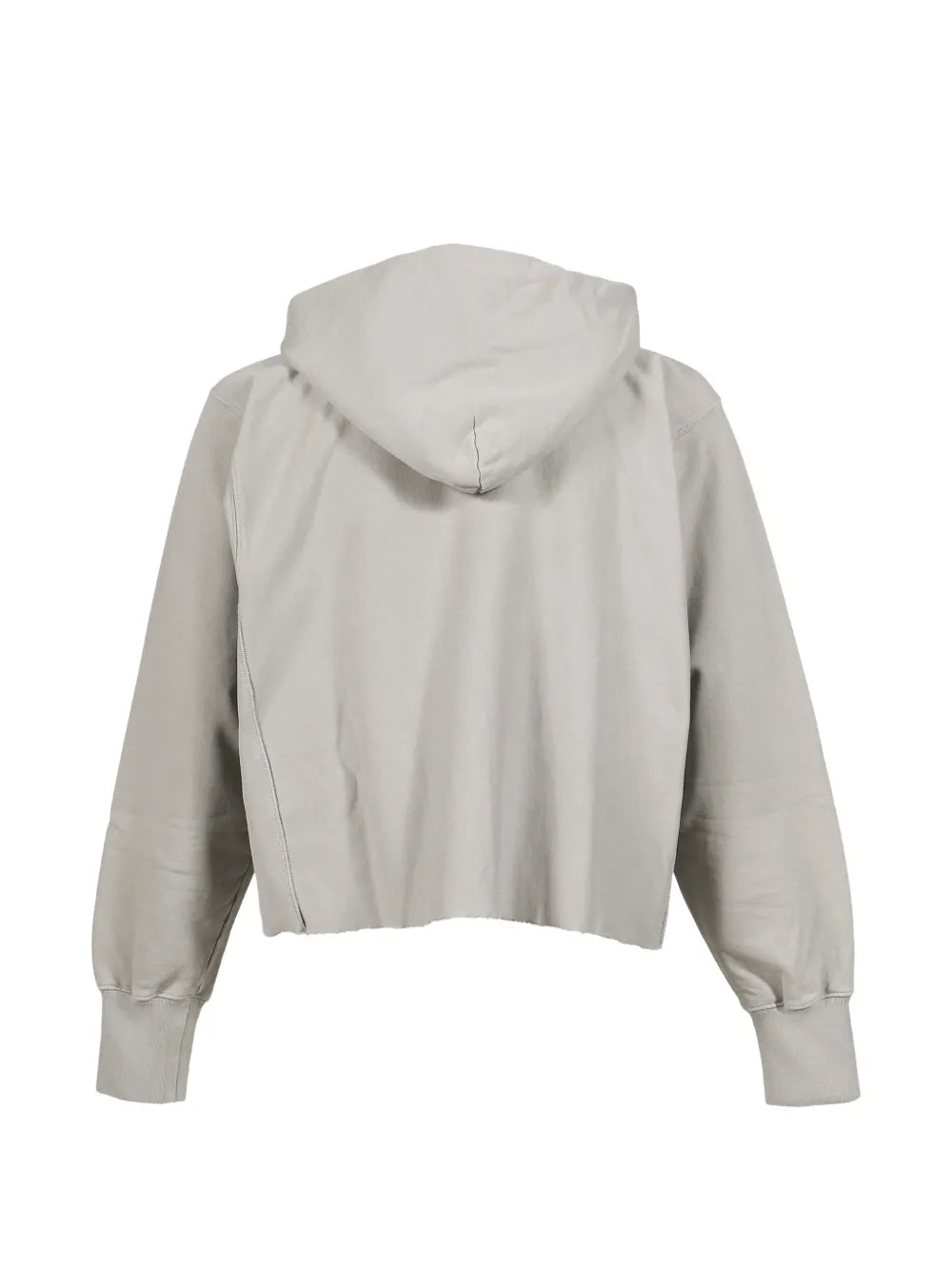Maison Margiela hoodie corta con logo bordado - Gris - imagen 2