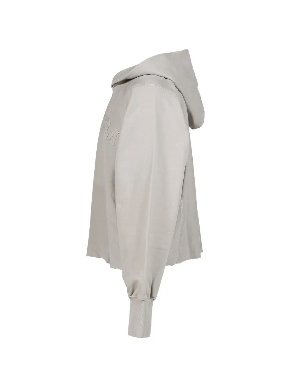 Maison Margiela hoodie corta con logo bordado - Gris - imagen 3