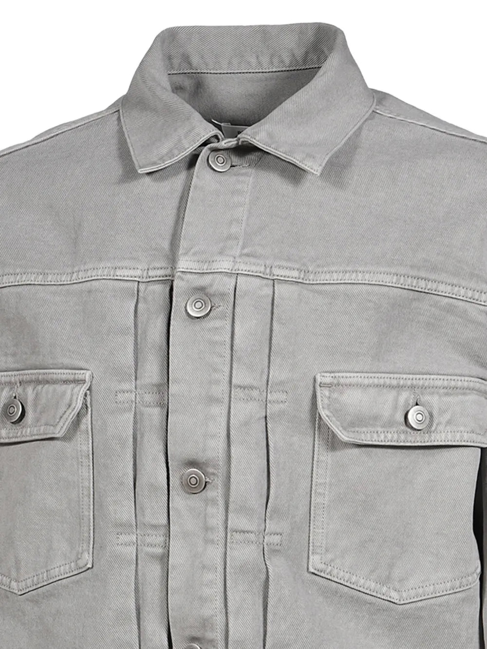 Maison Margiela chamarra de mezclilla con cuatro costuras - Gris - imagen 4