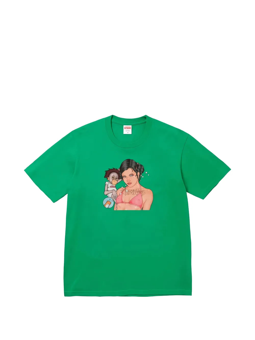Supreme camiseta con cuello redondo de Supreme x John Jess - Verde - imagen 1