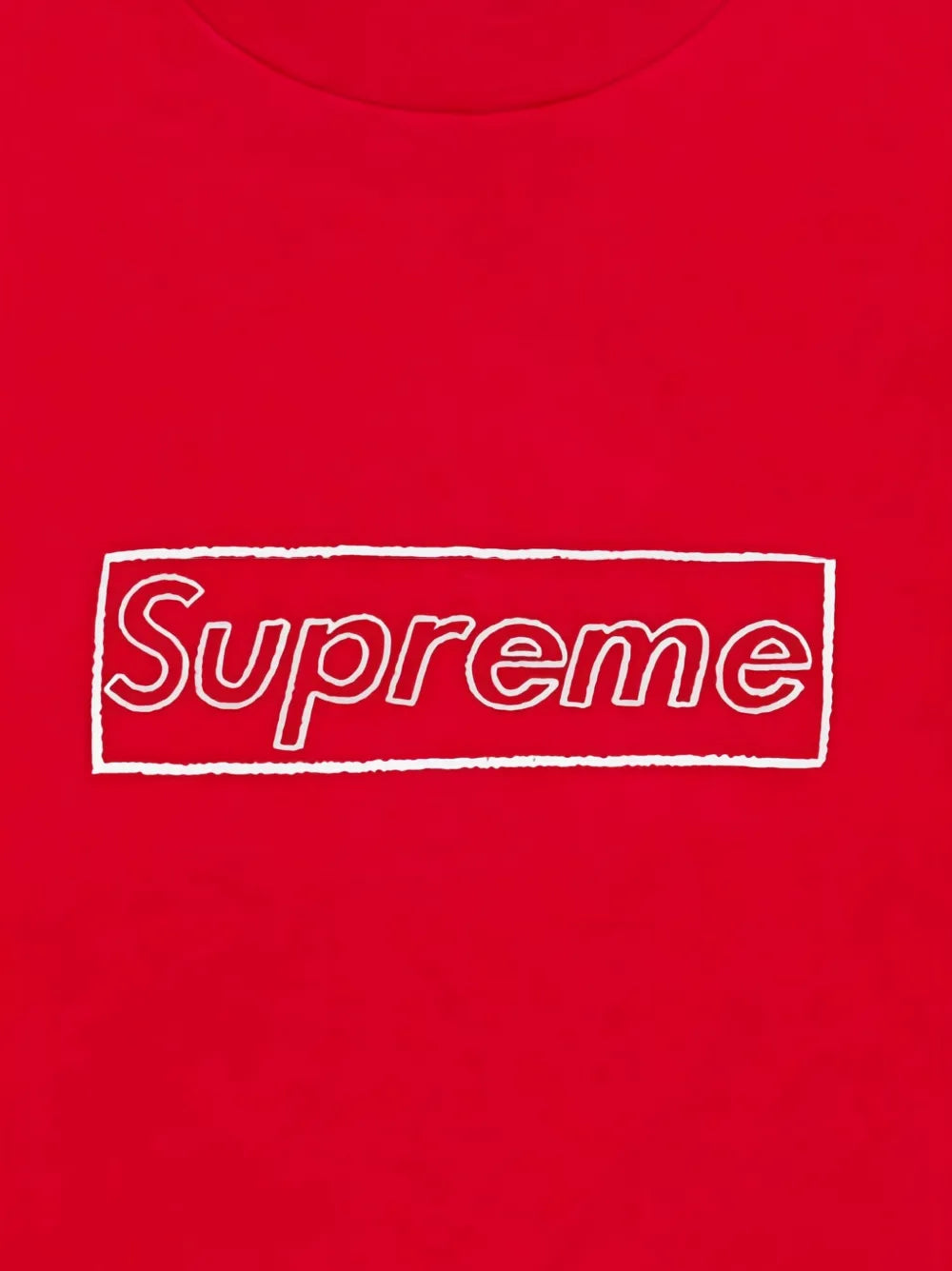 Supreme KAWS Chalk Logo T-shirt - Rojo - imagen 2