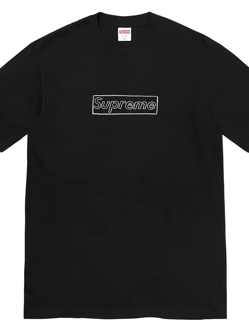 Supreme camiseta Kaws Chalk Logo - Negro - imagen 2