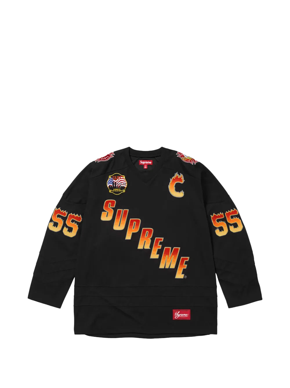 Supreme camiseta de hockey de Supreme x FDNY - Negro - imagen 1