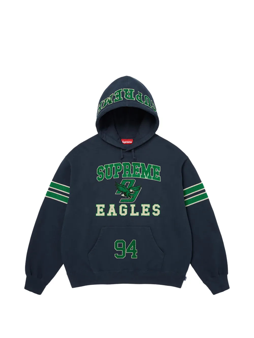 Supreme sudadera con capucha y strass - Azul - imagen 1
