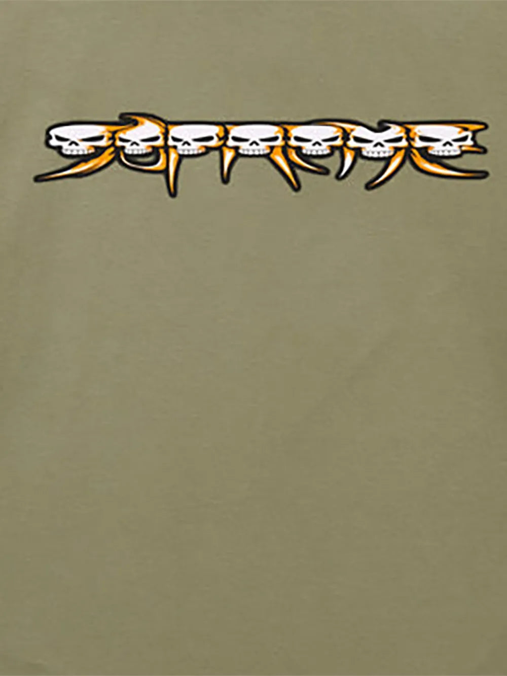 Supreme camiseta Skulls Spellout - Verde - imagen 2