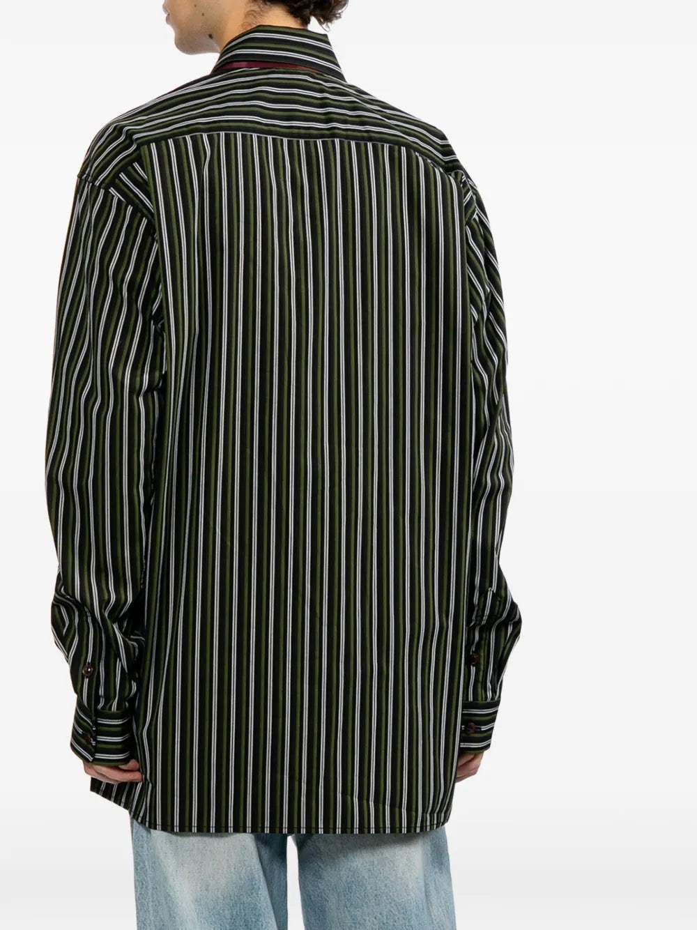 Maison MIHARA YASUHIRO camisa con lazo de manga larga - negro