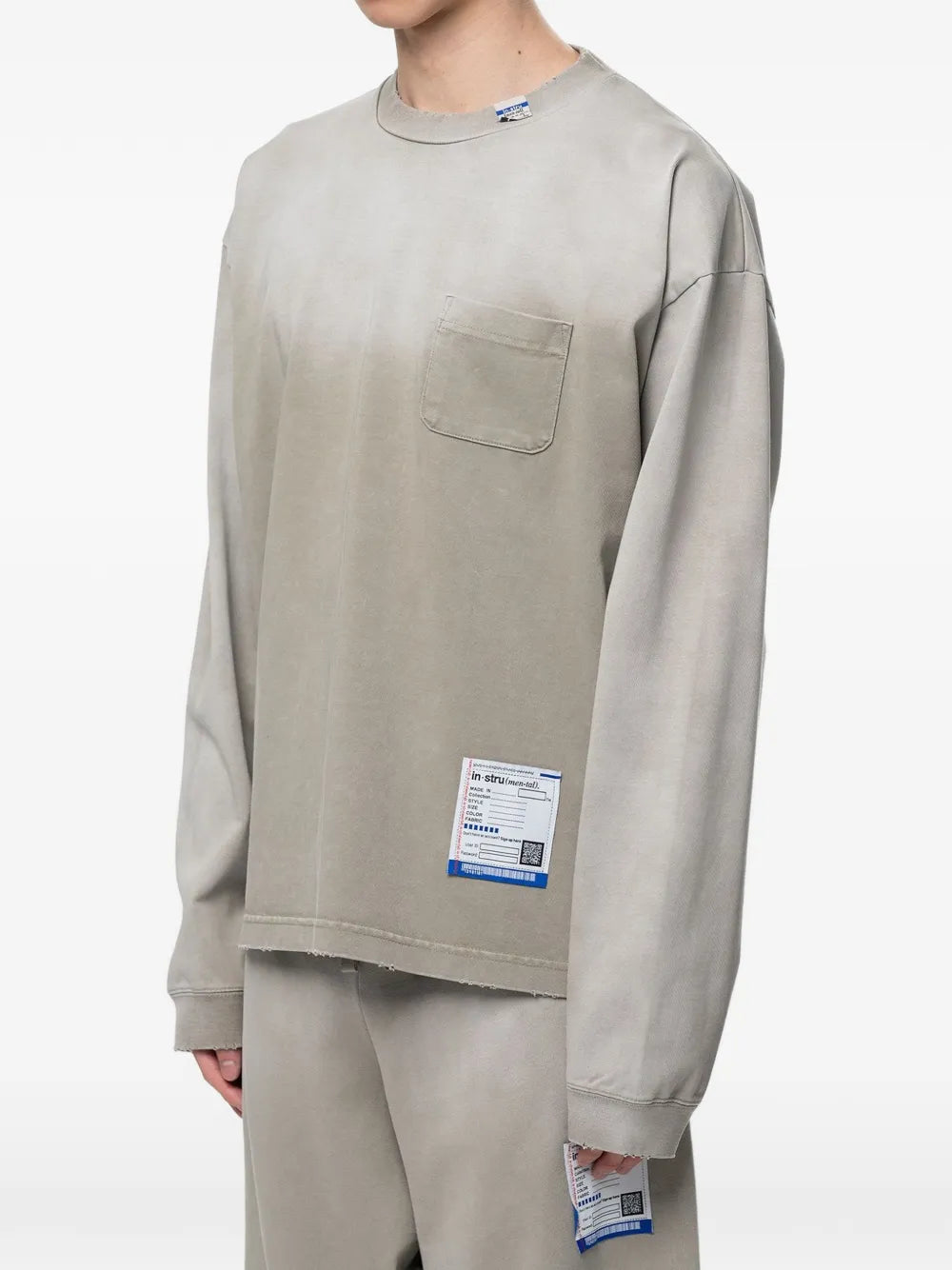 Maison MIHARA YASUHIRO playera Sun Faded Like - neutro