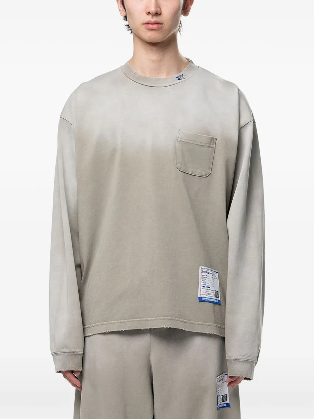 Maison MIHARA YASUHIRO playera Sun Faded Like - neutro
