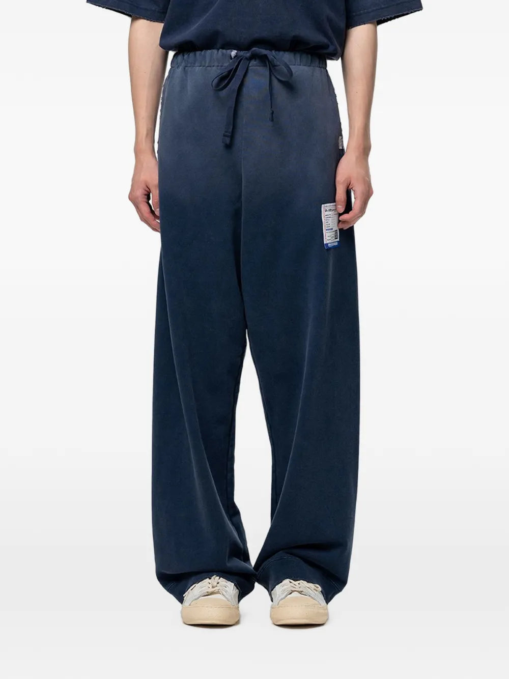 Maison MIHARA YASUHIRO pants Sun Faded Like - azul