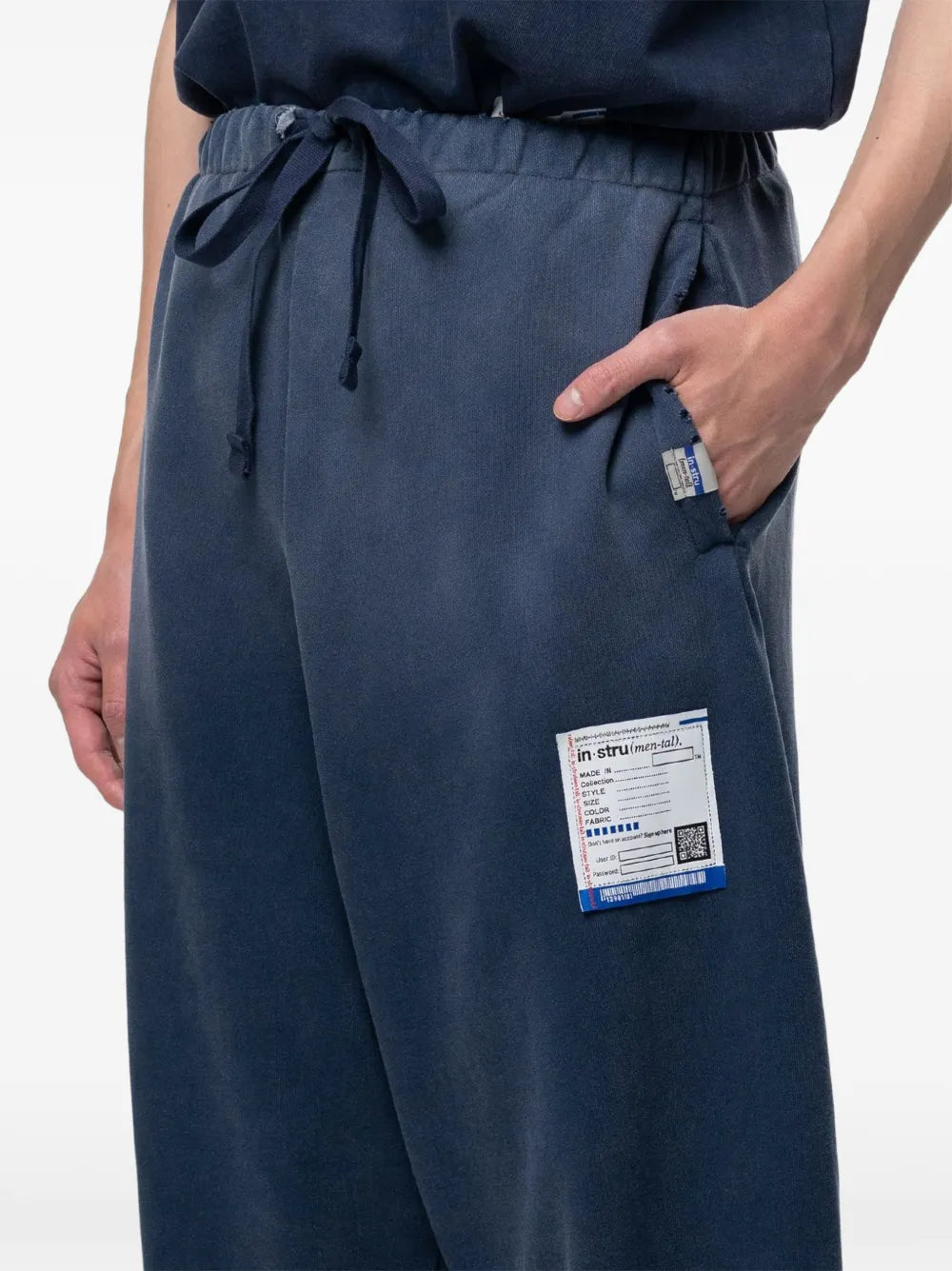 Maison MIHARA YASUHIRO pants Sun Faded Like - azul