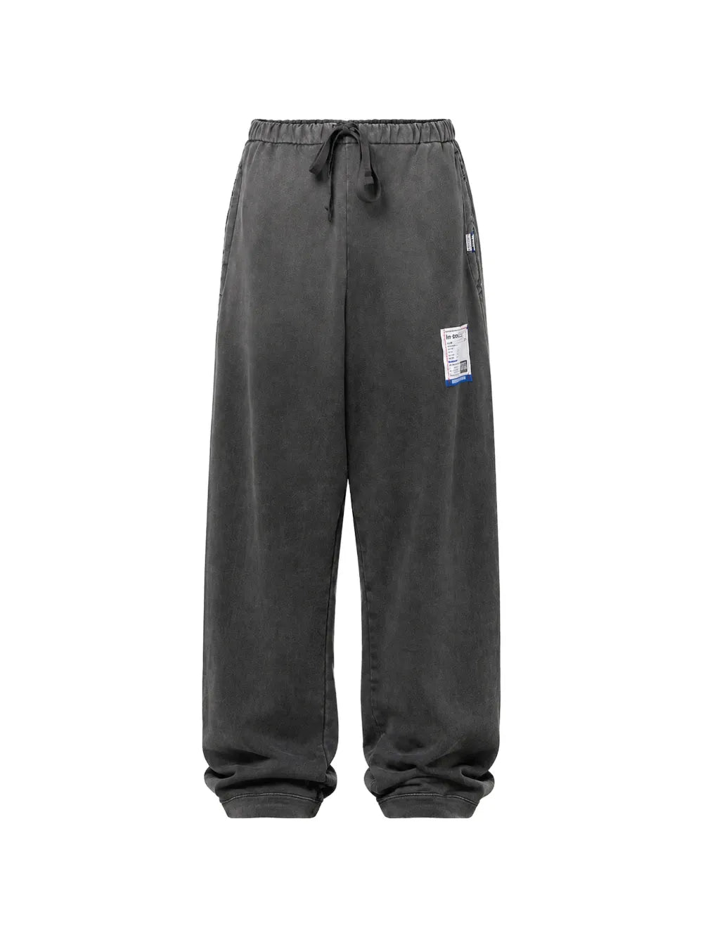 Maison MIHARA YASUHIRO pantalones con efecto envejecido - negro