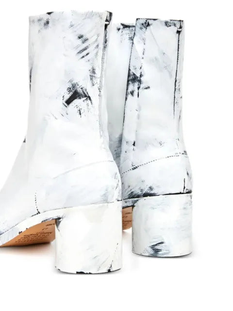 Maison Margiela botines Tabi pintados - Blanco - vista 2