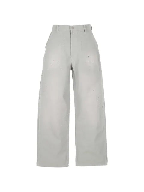 Maison Margiela pantalones anchos con salpicaduras de pintura estampadas - imagen 1