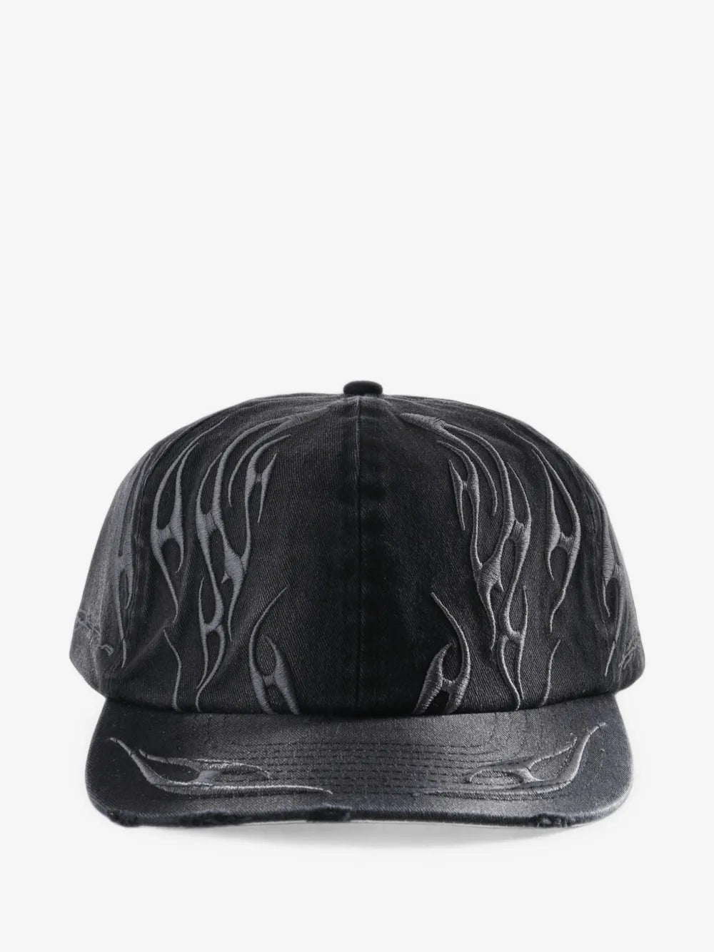 HELLSTAR gorra de béisbol con bordado y efecto envejecido negro