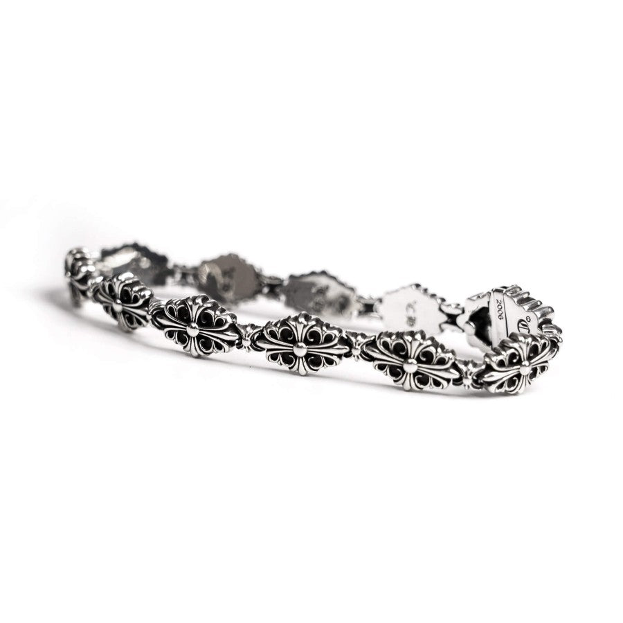 Chrome Hearts Pulsera Babyfat con diseño de flor y cruz