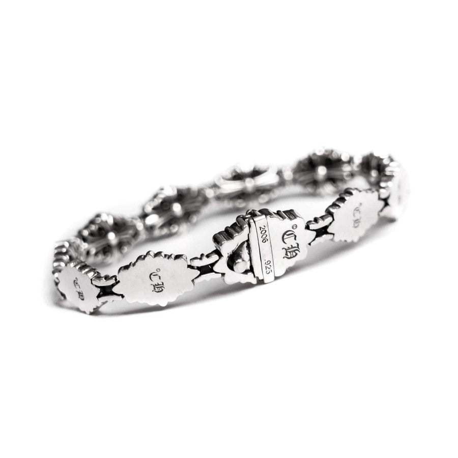 Chrome Hearts Pulsera Babyfat con diseño de flor y cruz