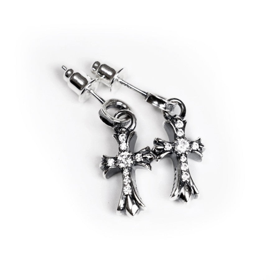 Chrome Hearts Pendientes de botón CH