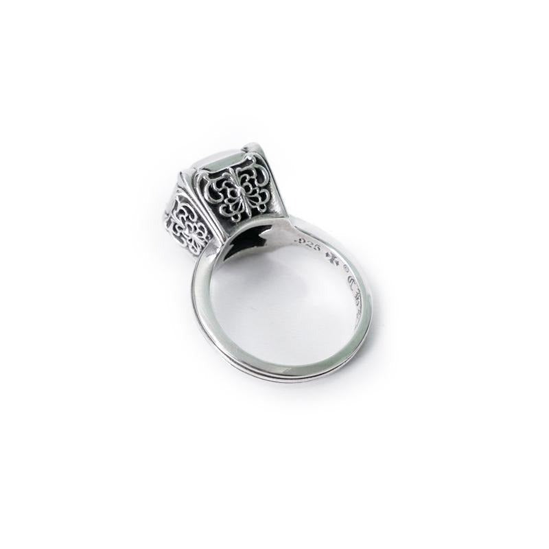 Chrome Hearts Anillo de cóctel con cruz de mariposa