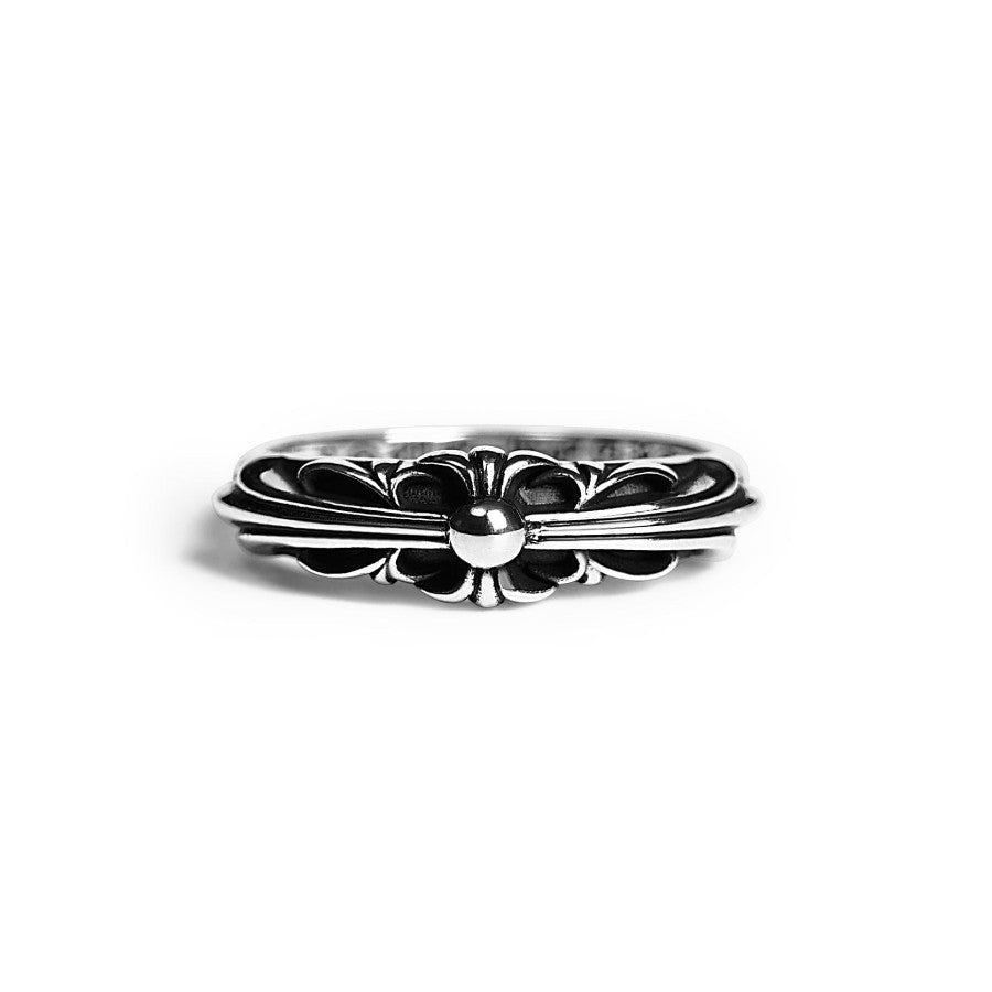 Chrome Hearts Anillo clásico de cruz floral