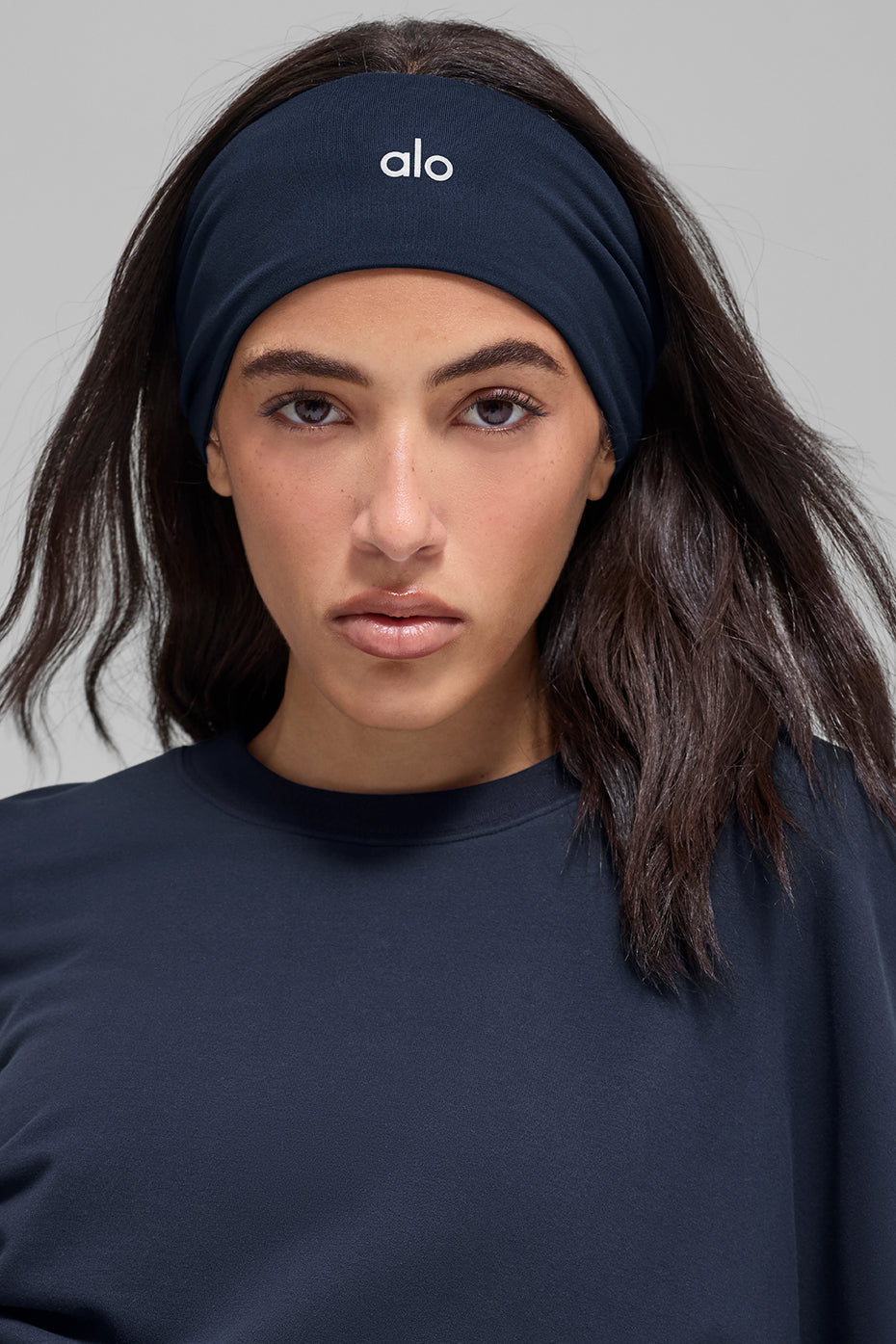 Alo Yoga Performance Conquer Headband - Navy - imagen 1