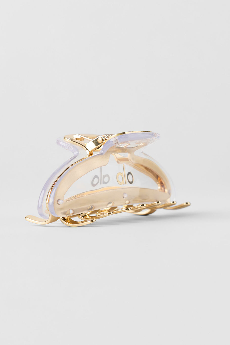 Alo Yoga Acrylic Illusion Claw Clip - Clear/Brushed Gold - imagen 2