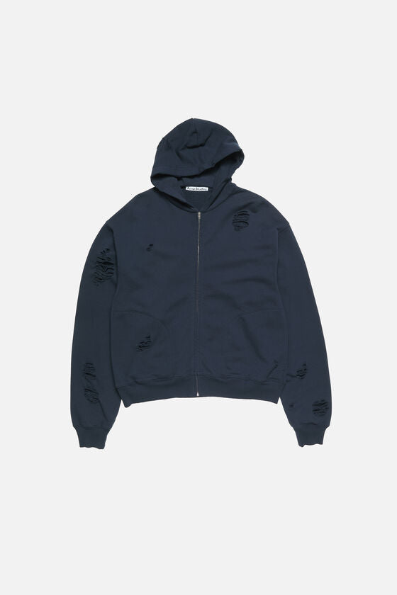 Acne Studios Distressed logo hoodie