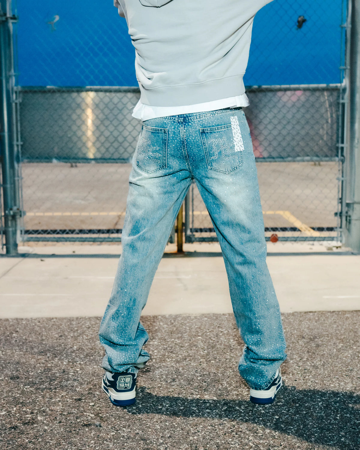 Mixed Emotion ME Rhinestone Jeans