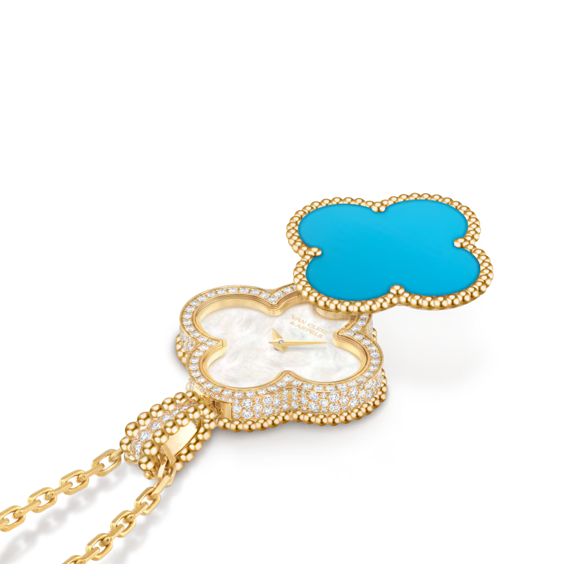 Reloj Van Cleef & Arpels colgante secreto Alhambra