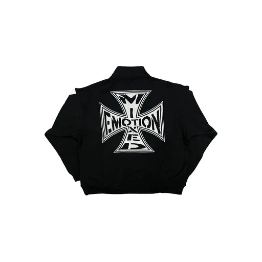 Mixed Emotion Black Quarter-Zip Jacket