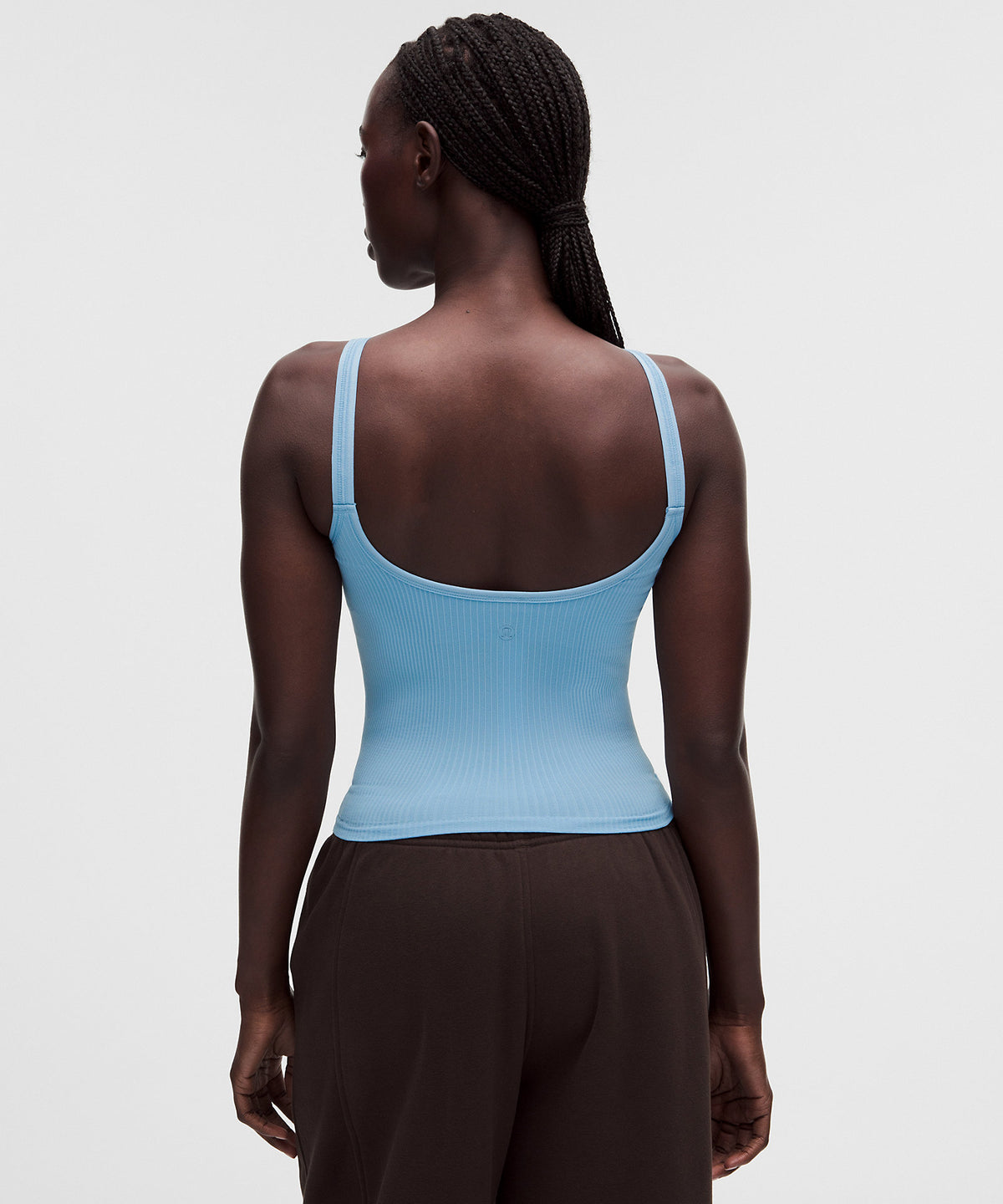 Lululemon Ebb to Street Scoop-Neck Cropped Tank Top Light Support, B/C Cup - Dreamy Blue - imagen 2