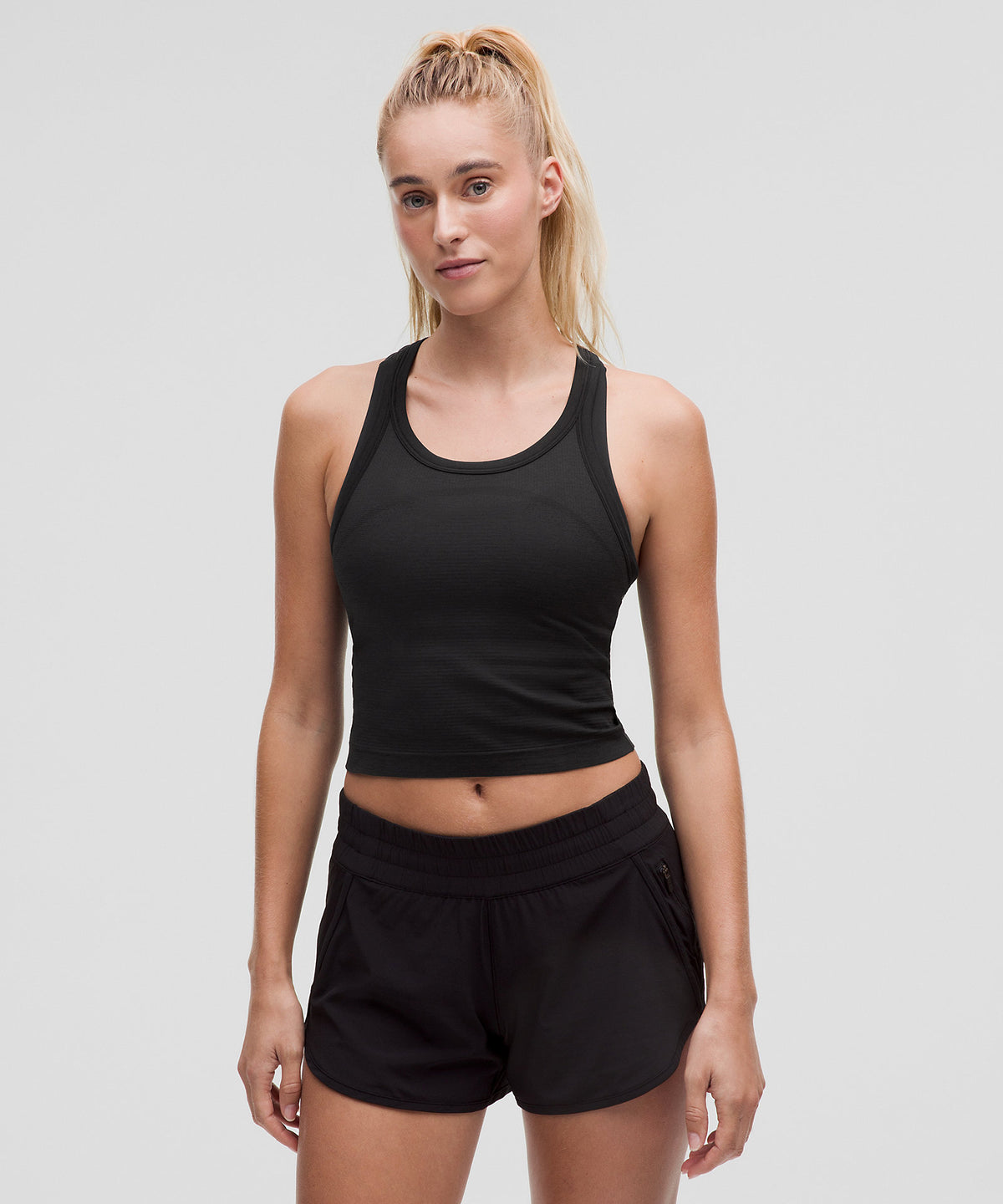 Lululemon Swiftly Tech Cropped Racerback Tank Top 2.0 - Black - imagen 1
