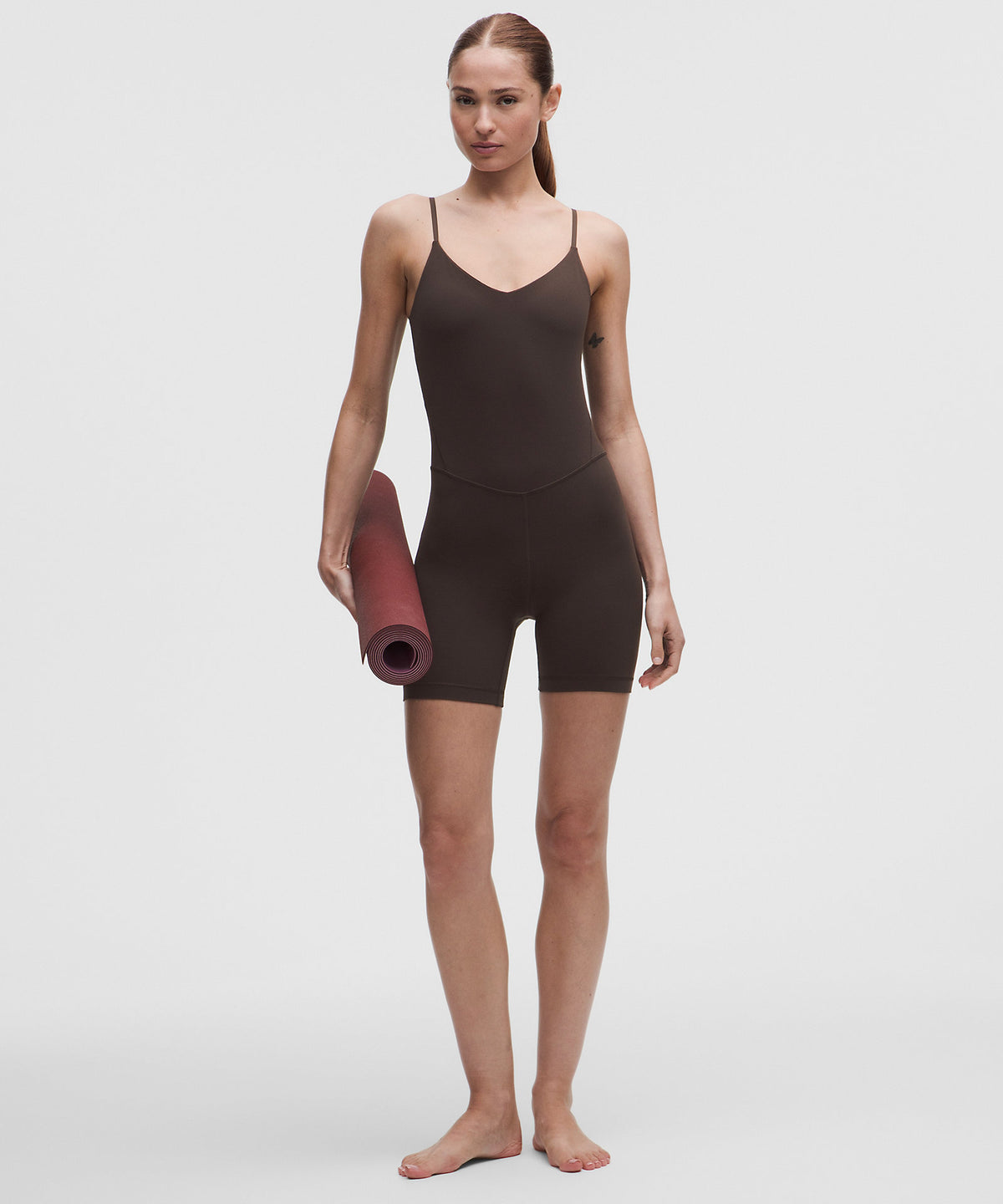 Lululemon Align™ Cami Bodysuit 6" Light Support, A/B Cup - Mahogany Muse - imagen 1