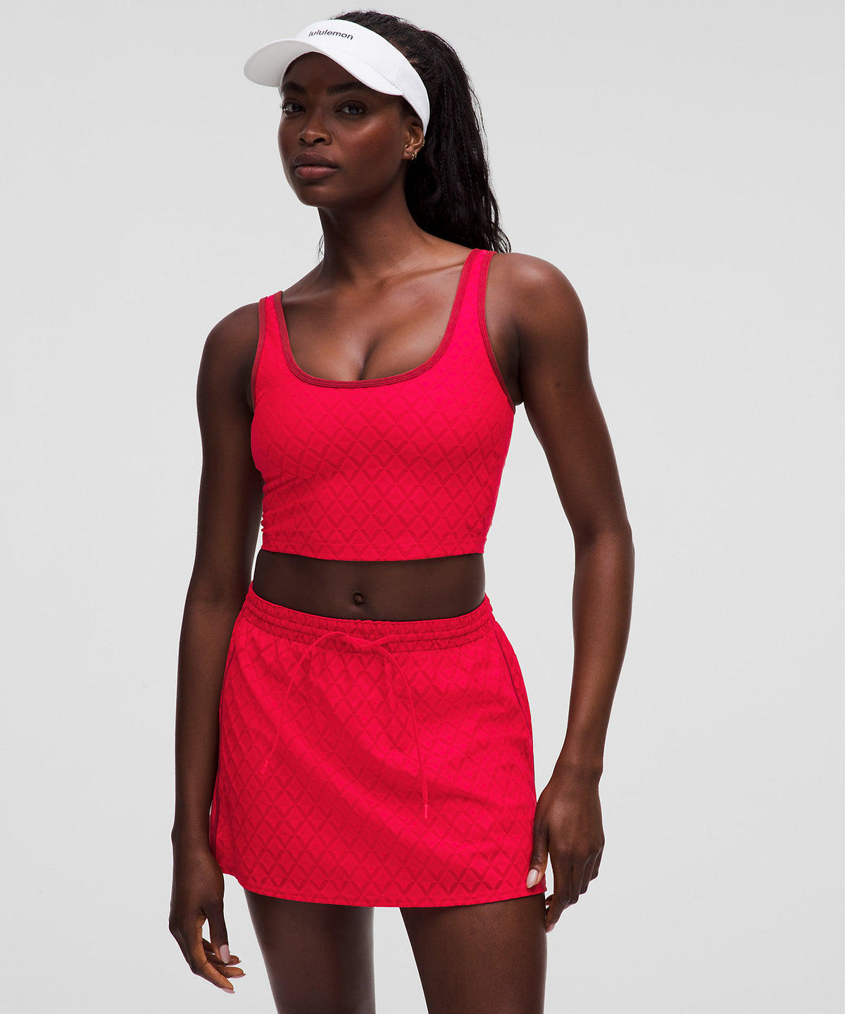 Lululemon Textured Mesh Tennis Tank Top Medium Support, B/C Cup - Lululemon Red - imagen 1