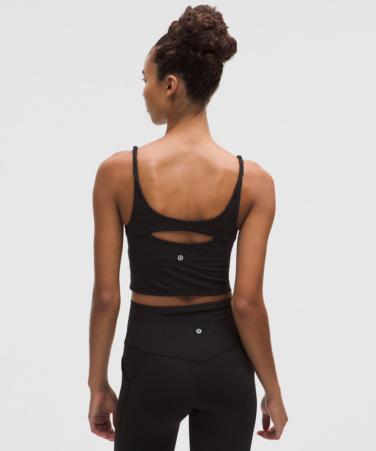 Lululemon Align™ Twist-Strap Cropped Tank Top Light Support, B/C Cup - Black - imagen 2