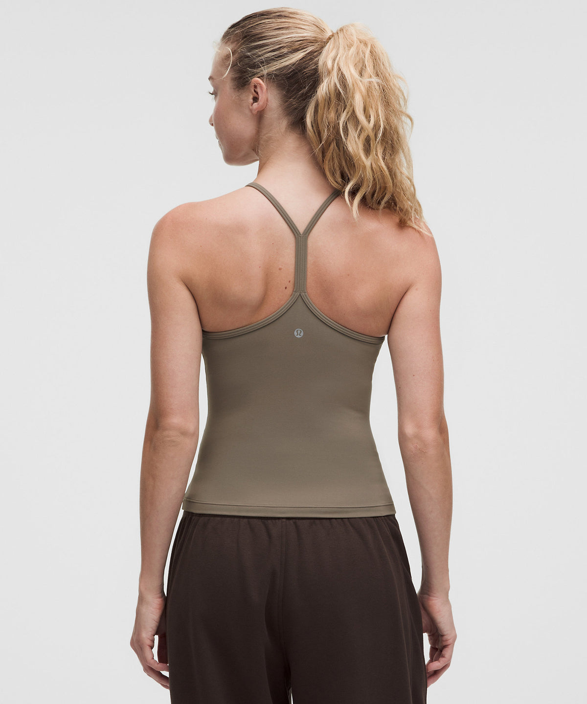 Lululemon Flow Y High-Neck Tank Top Light Support, B/C Cup - Cypress Forest - imagen 2