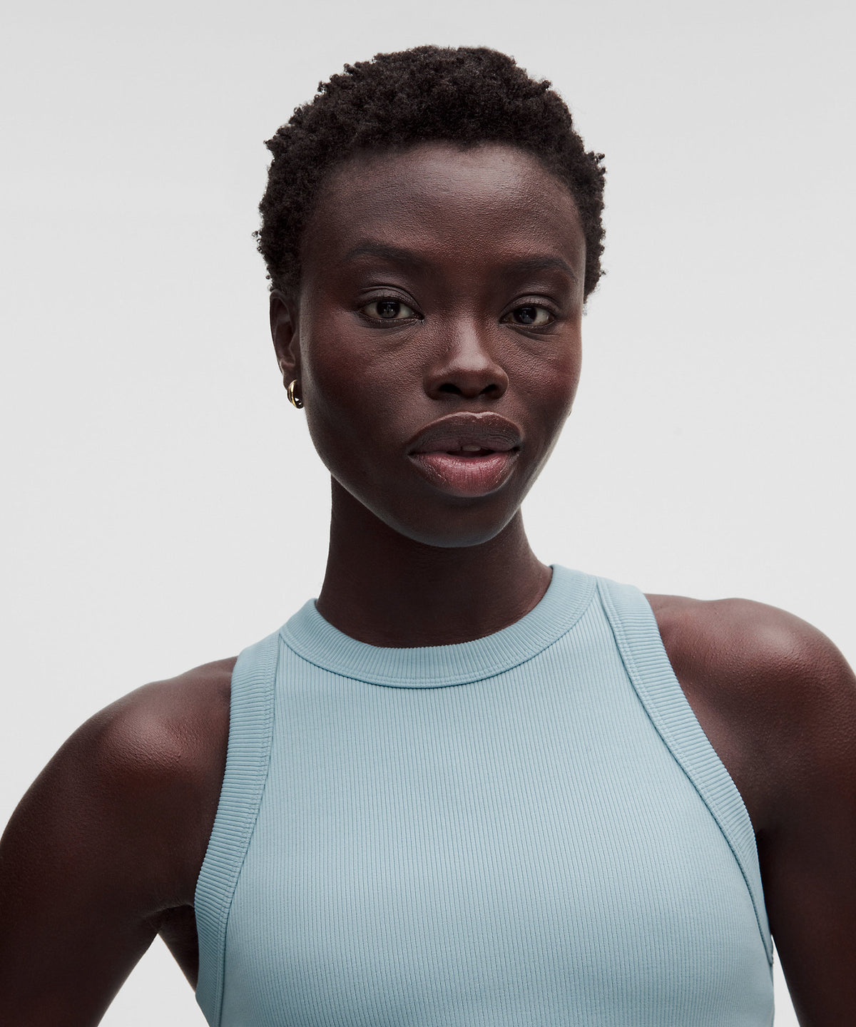 Lululemon Ribbed Heavyweight Cotton-Blend Racerback Tank Top - Seafoam - imagen 4