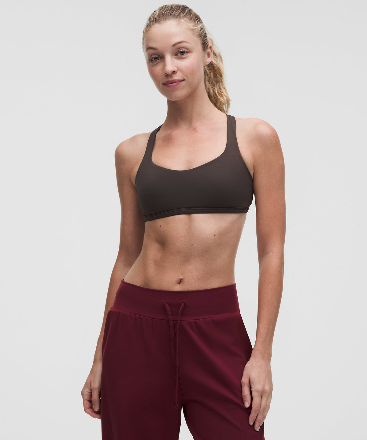 Lululemon Free to Be Bra - Wild Light Support, A/B Cup - Mahogany Muse - imagen 1